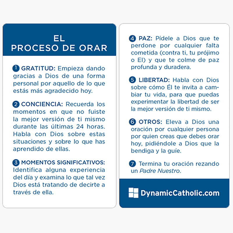 Product image for 20 Pack Tarjetas del Proceso de Orar image number 0